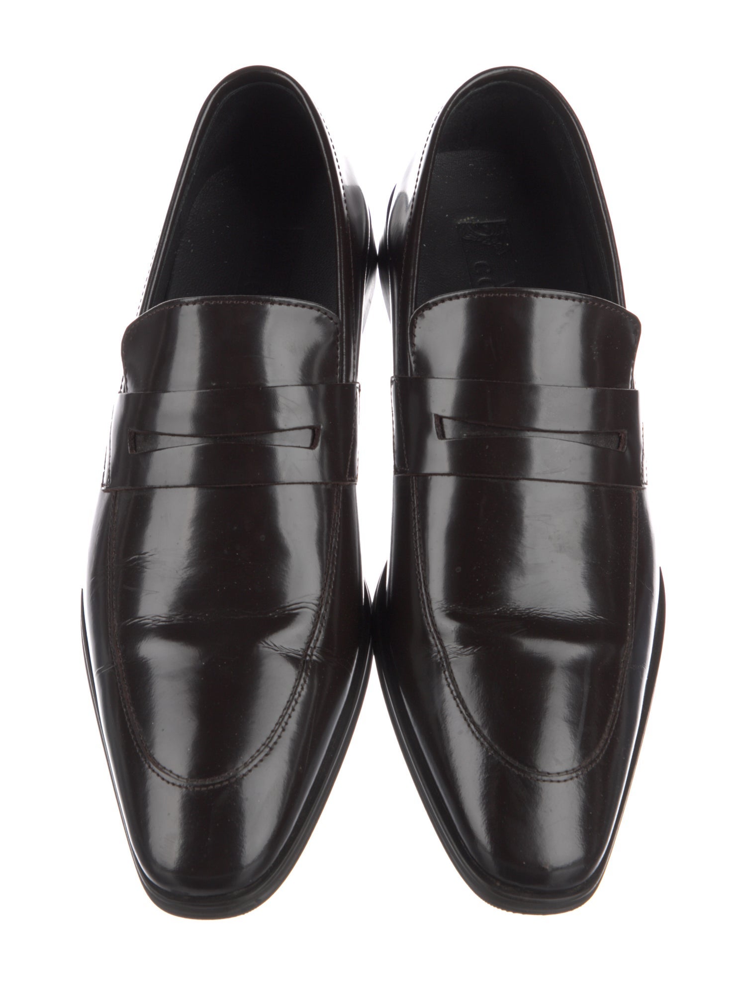 Versace Collection Patent Leather Dress Loafers
